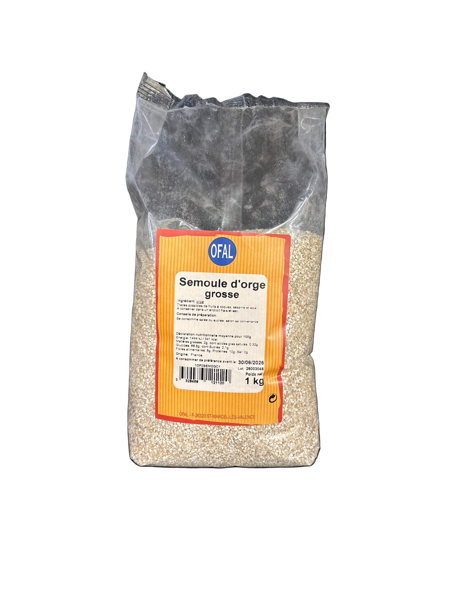 OFAL - SEMOULE D’ORGE GROSSE - 1kg