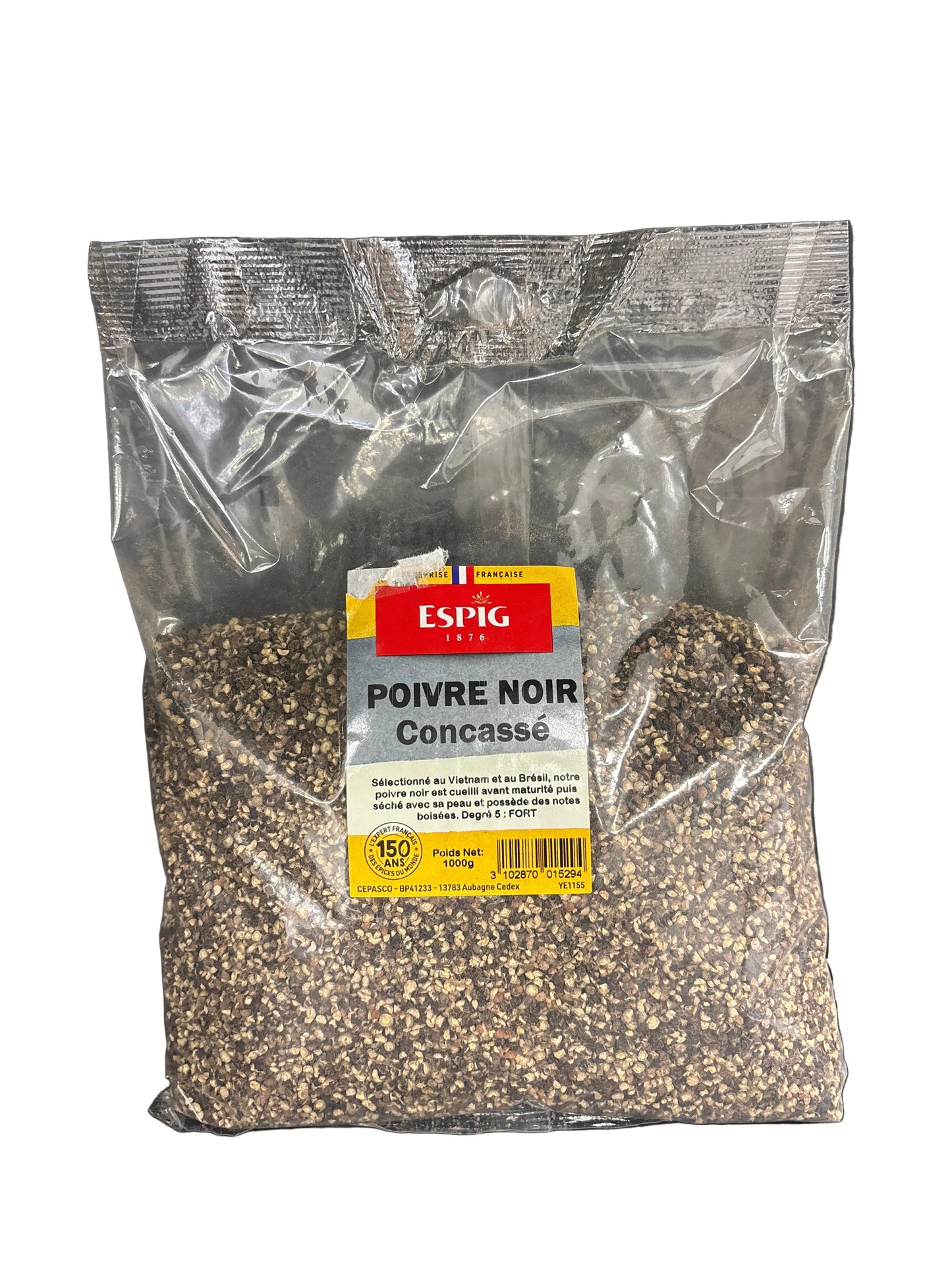 ESPIG - POIVRE NOIR CONCASSE - 1000g