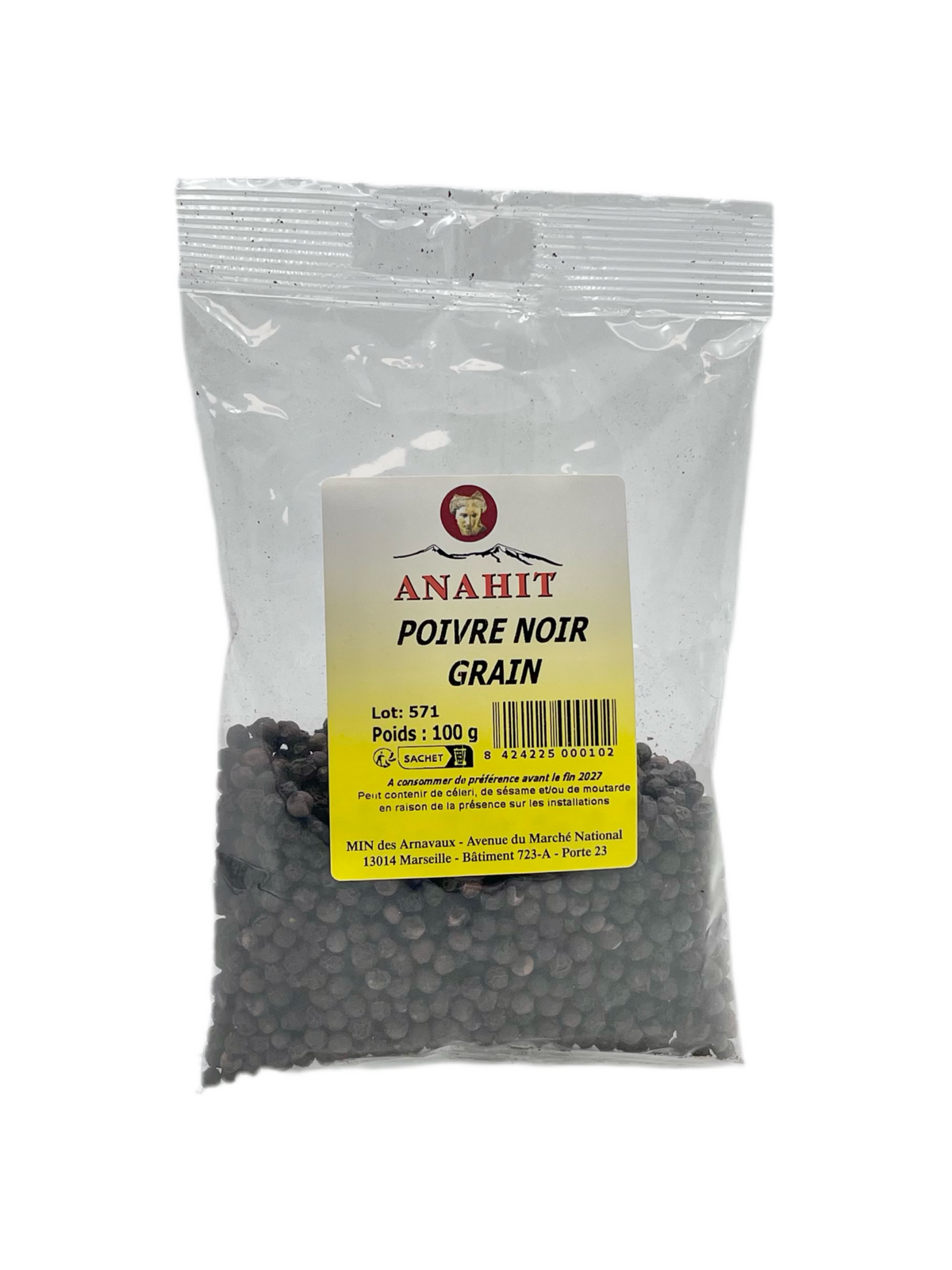ANAHIT - POIVRE NOIR GRAIN - 100g