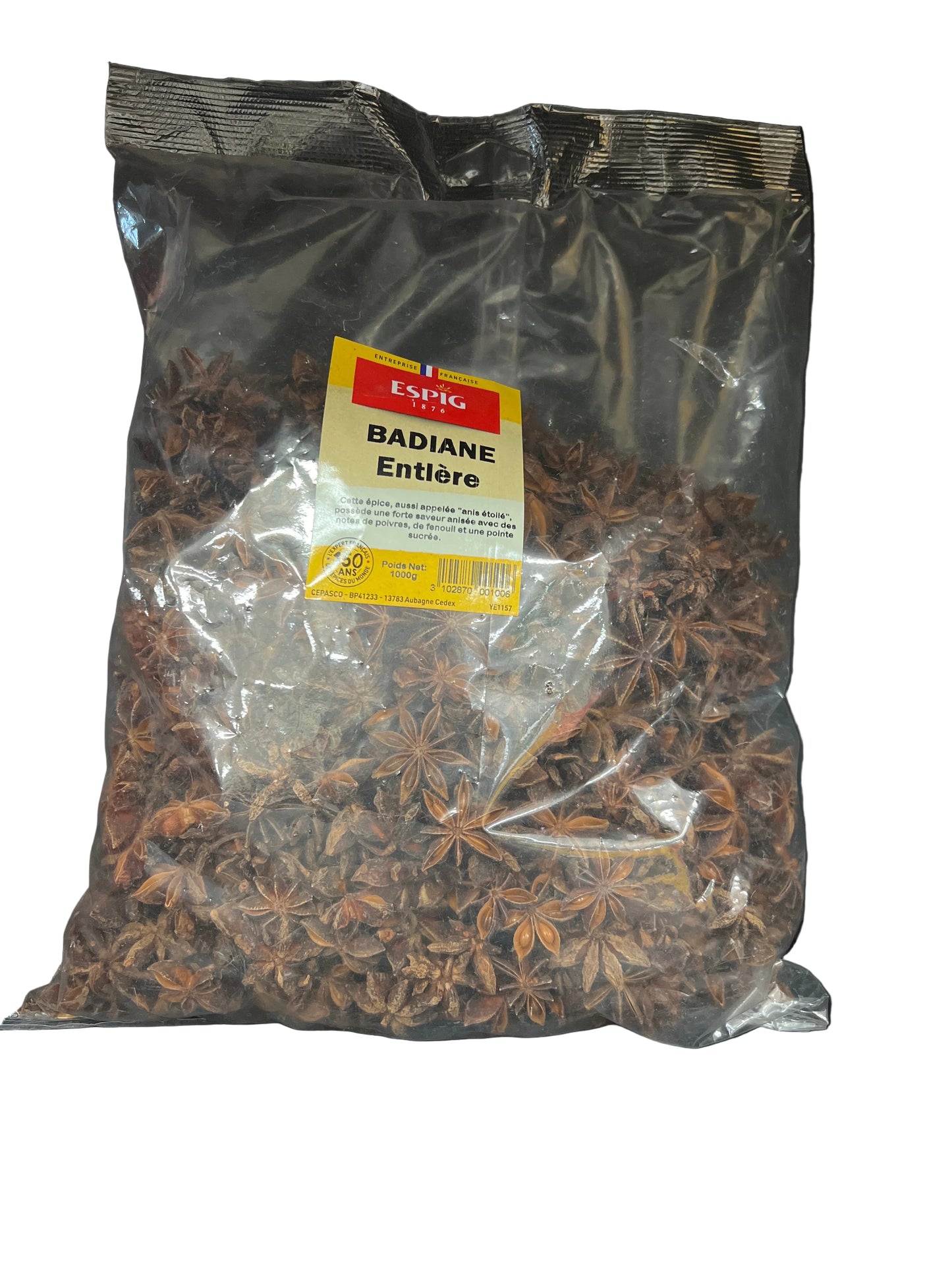 ESPIG - BADIANE ENTIERE (ANIS ETOILE) - 1000g