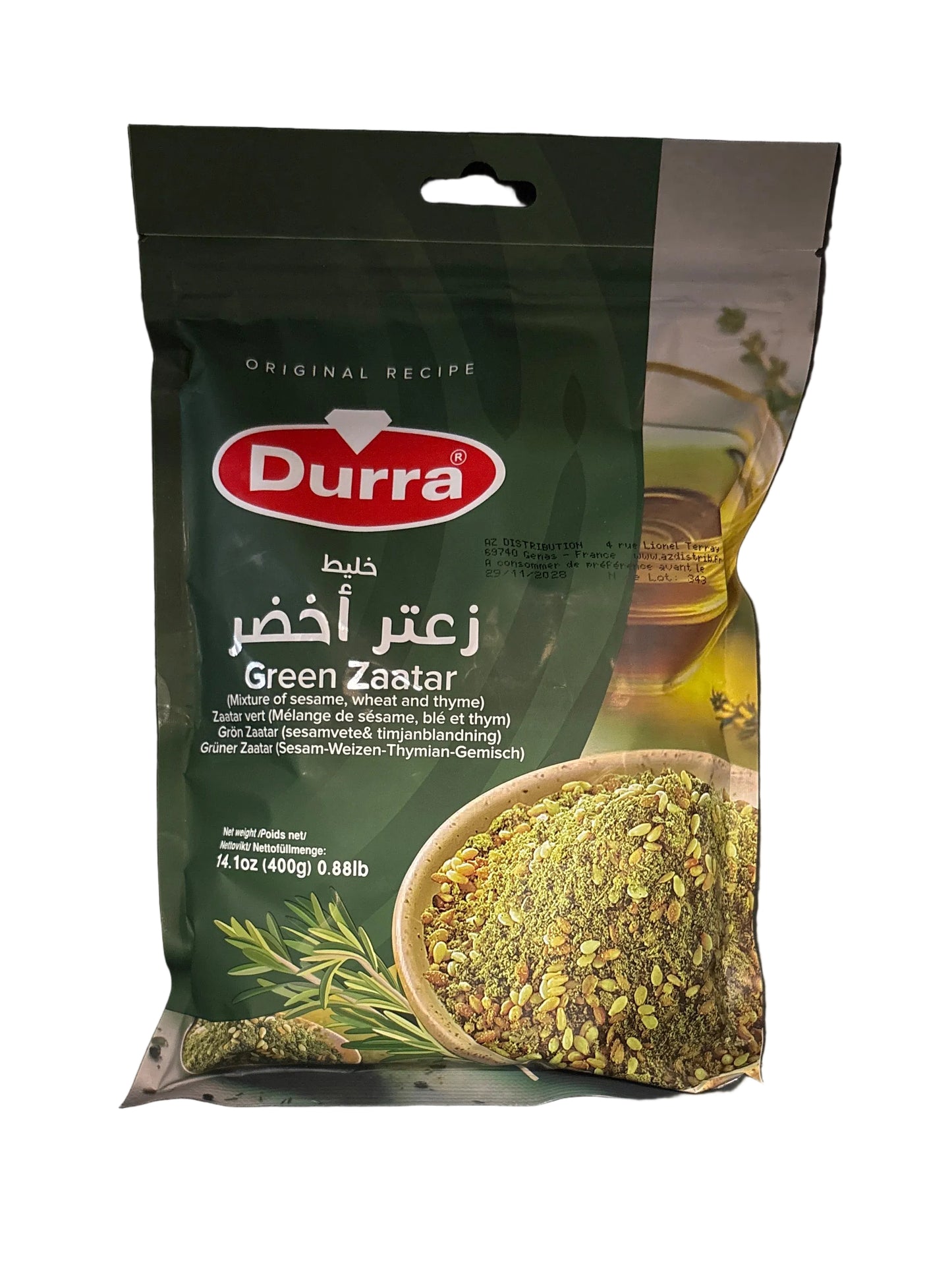 DURRA - ZAATAR VERT (sachet) - 400g