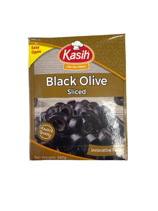 KASIH - OLIVES NOIRES TRANCHÉES - 380g