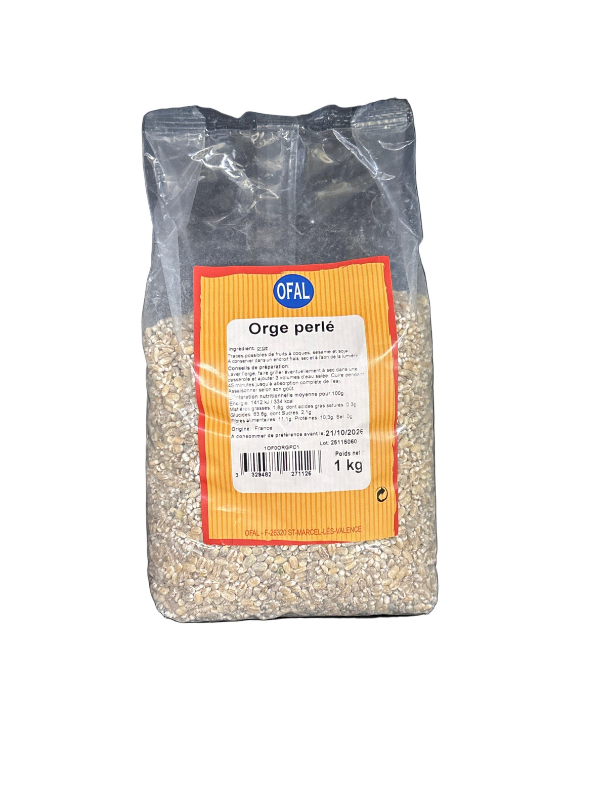 OFAL - ORGE PERLÉE - 1kg