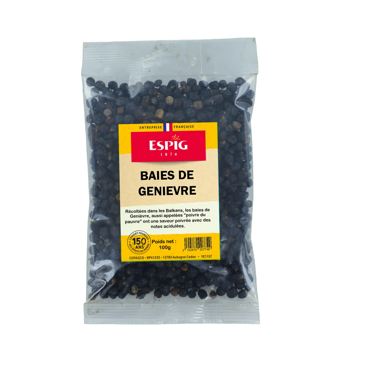 ESPIG - BAIES DE GENIEVRE ENTIERES - 100g