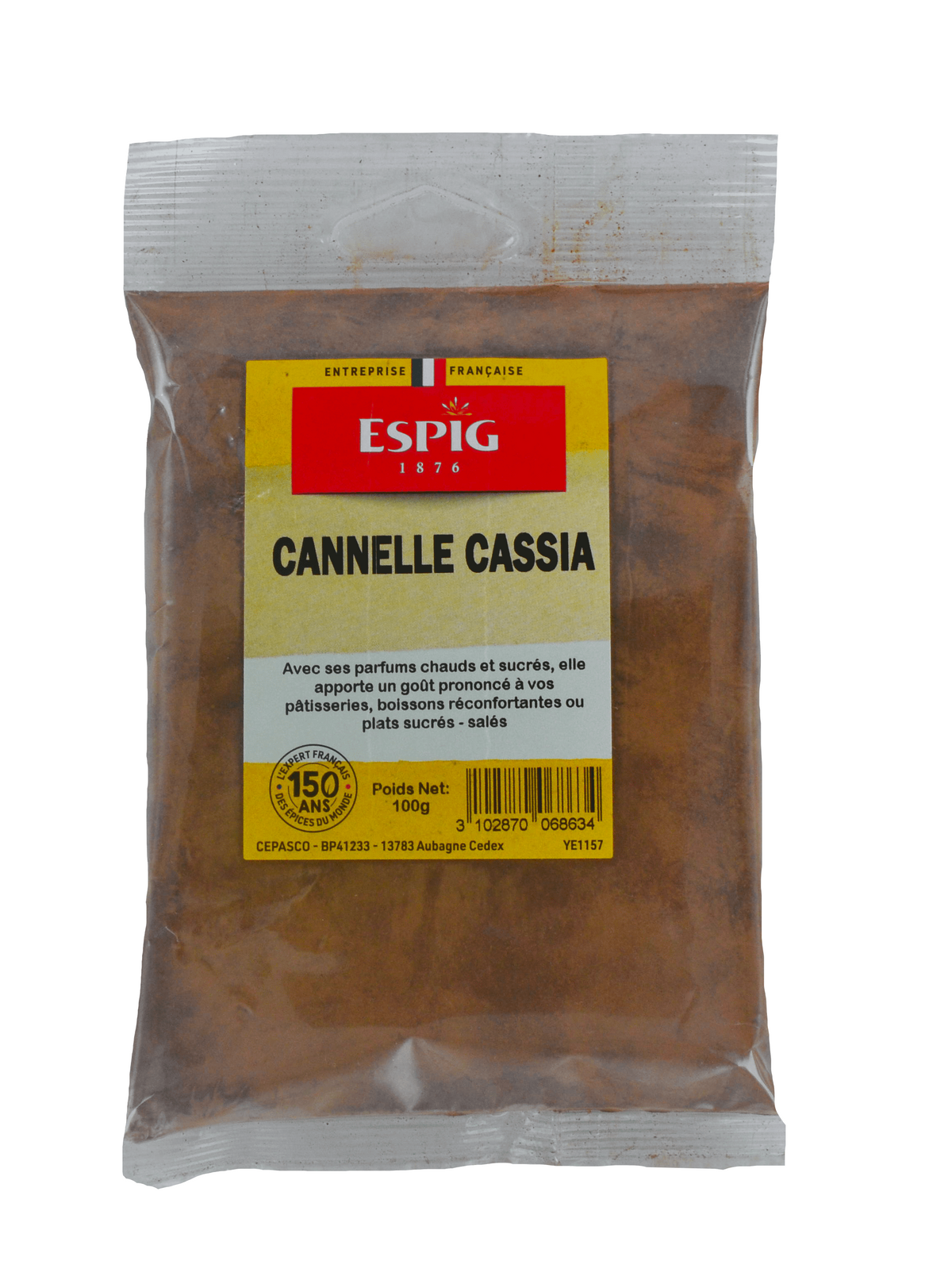 ESPIG - CANNELLE MOULUE CASSIA - 100g