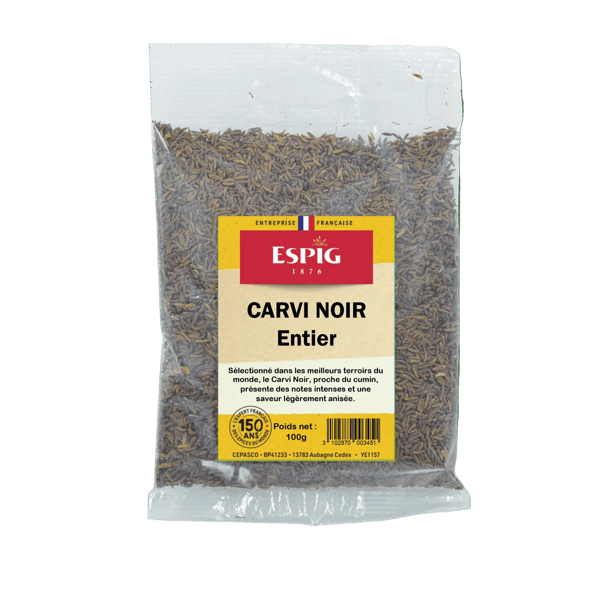 ESPIG - CARVI NOIR ENTIER - 100g