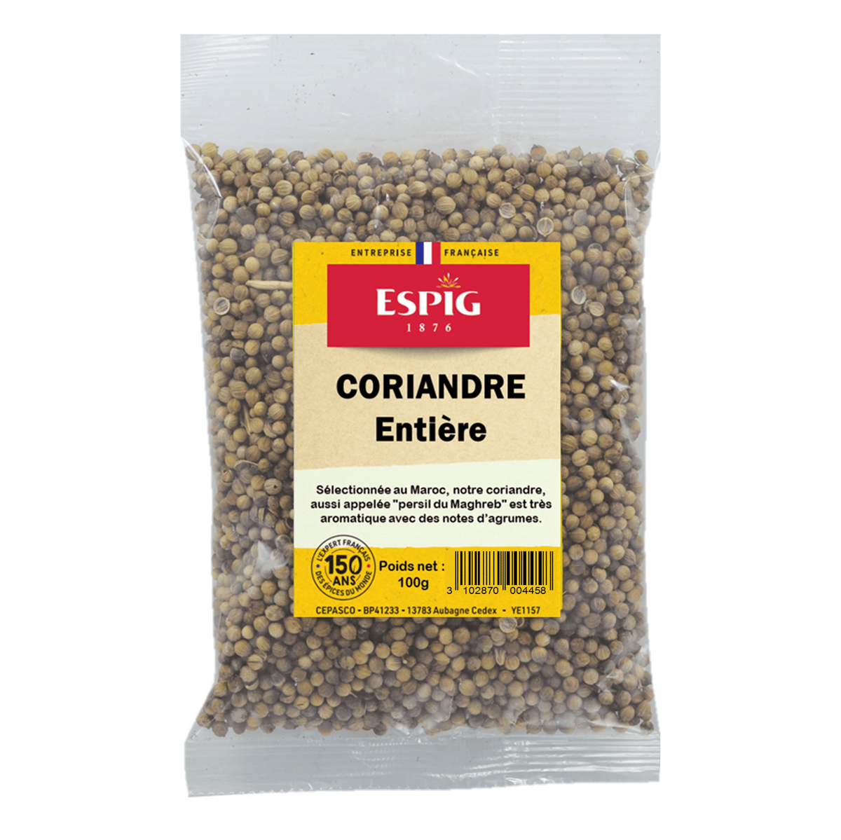 ESPIG - CORIANDRE GROS GRAINS - 100g