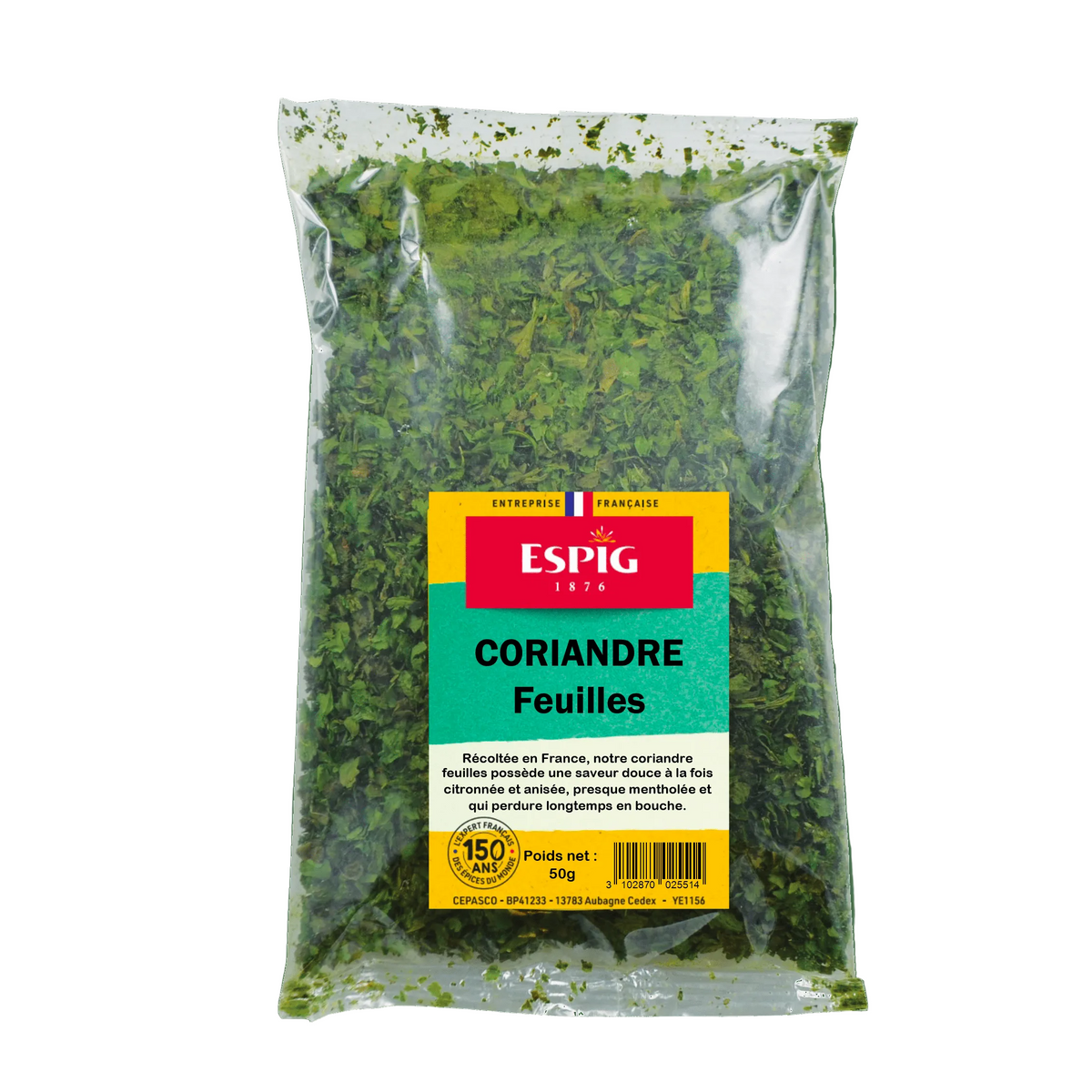 ESPIG - CORIANDRE FEUILLES - 50g