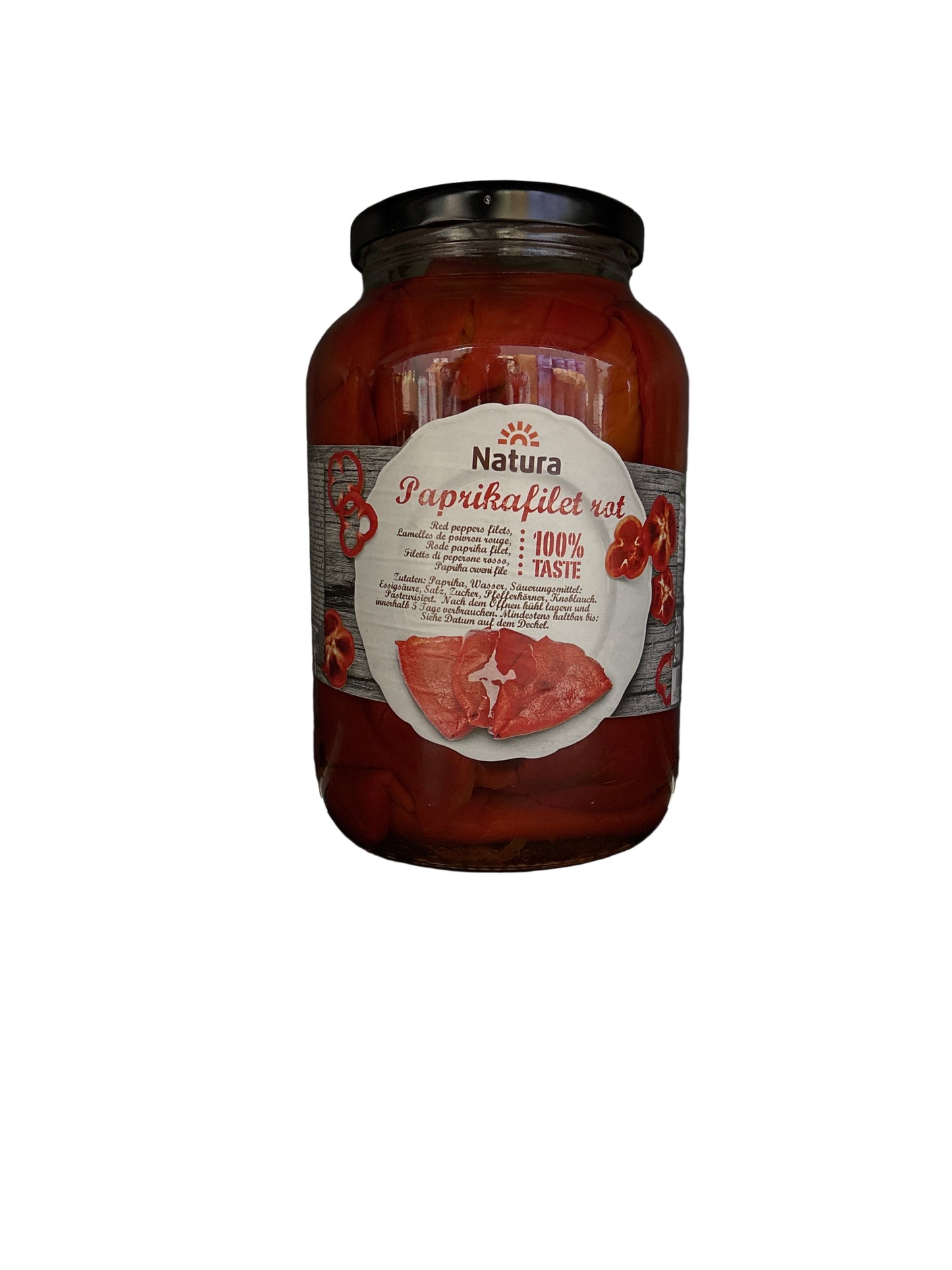 NATURA- POIVRON ROUGE EN SAUMURE - 1300g