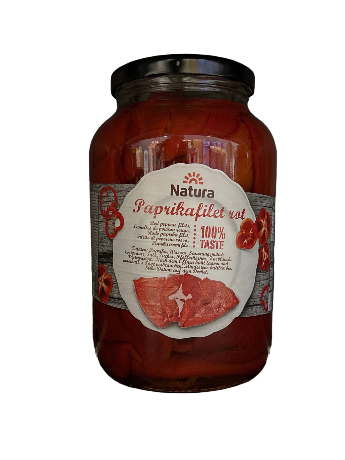 NATURA- POIVRON ROUGE EN SAUMURE - 1300g
