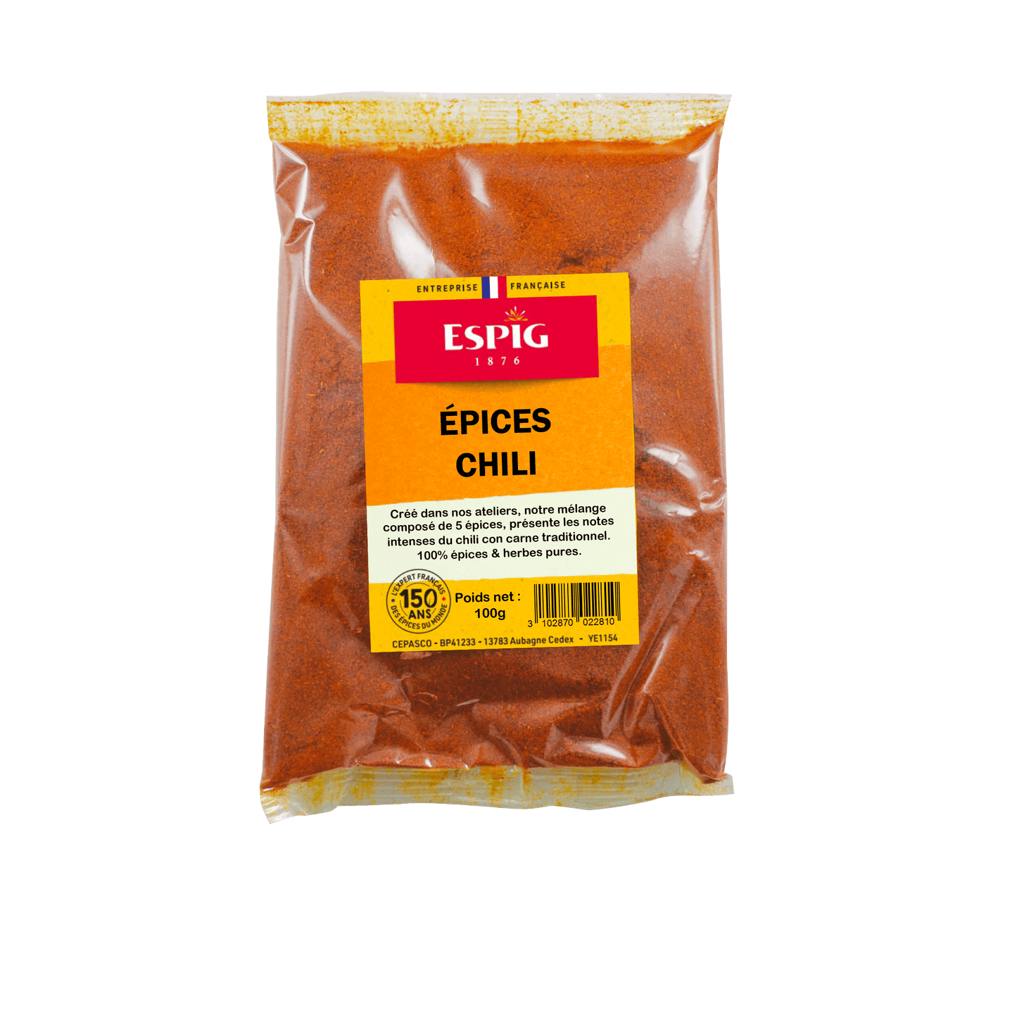 ESPIG - EPICES CHILI - 100g