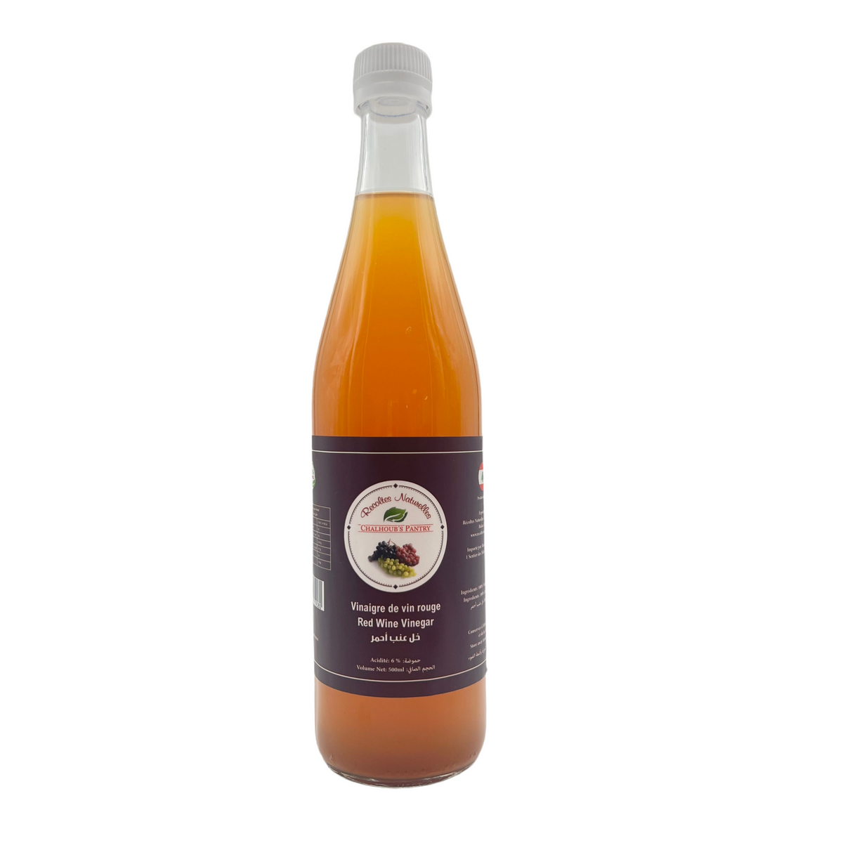 CHALHOUB - VINAIGRE VIN ROUGE (artisanale) - 500ml