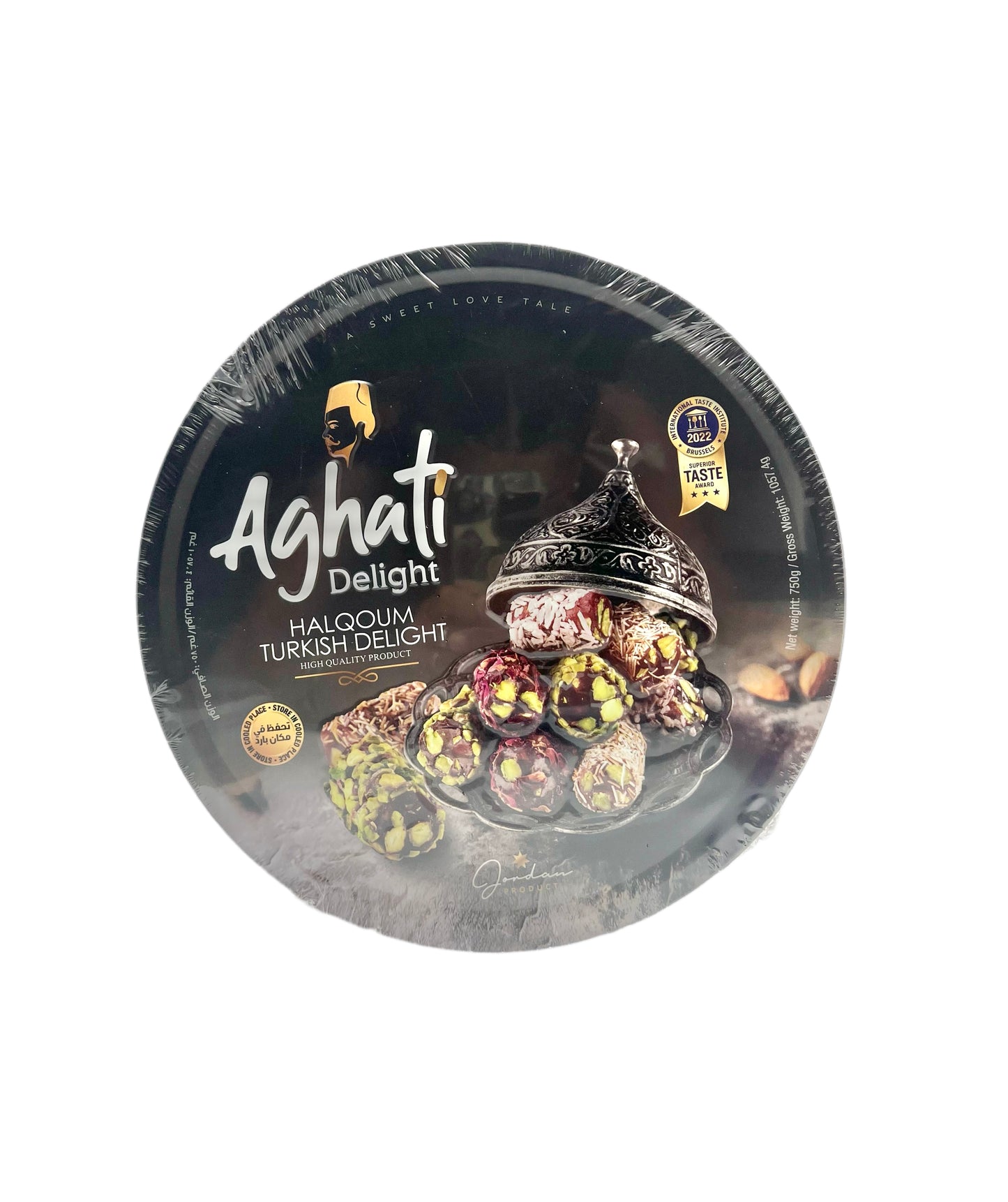 AGHATI - LOUKOUM MIXTE AUX PISTACHE - 750g
