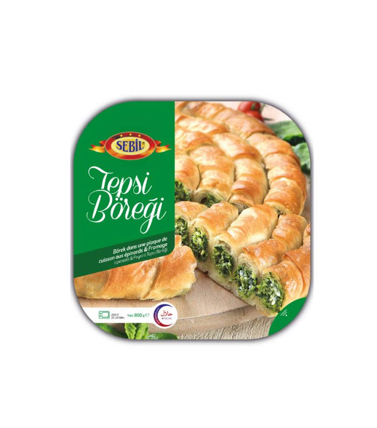 SEBIL - TEPSI BOREK ISPANAKLI - 800g