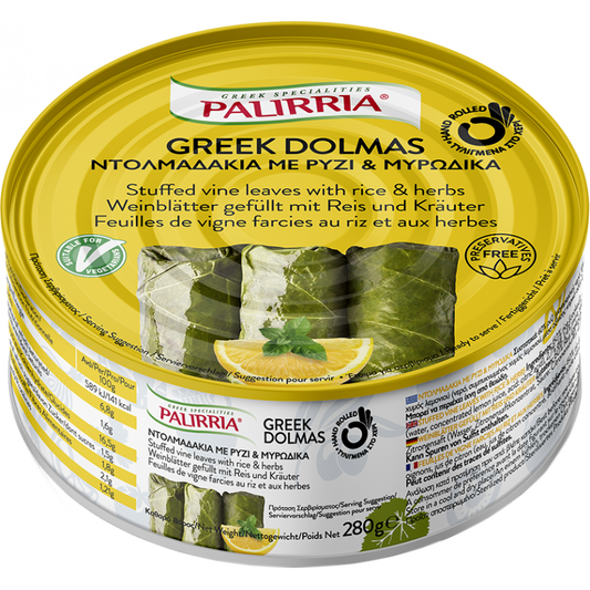 PALIRIA - FEUILLES DE VIGNE FARCIES - 280g