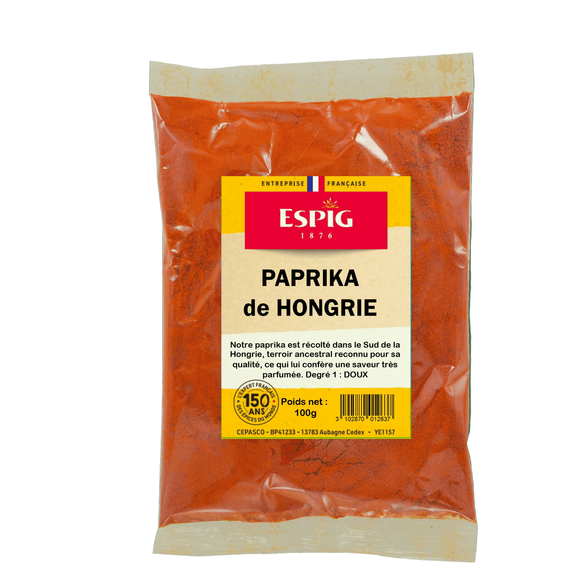 ESPIG - PAPRIKA DOUX DE HONGRIE MOULU - 100g