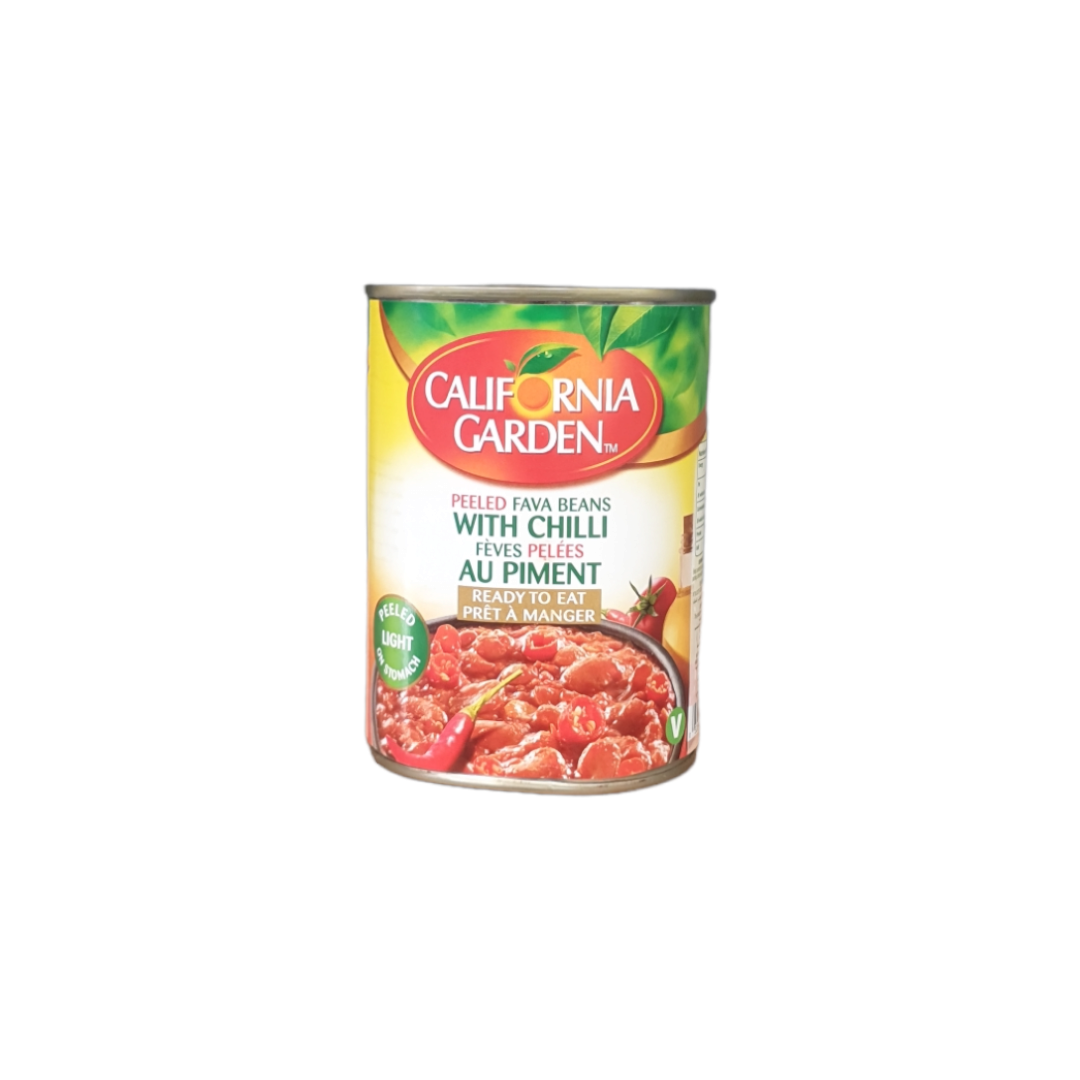 CALIFORNIA GARDEN - FÈVES PELÉES AU PIMENT - 400g