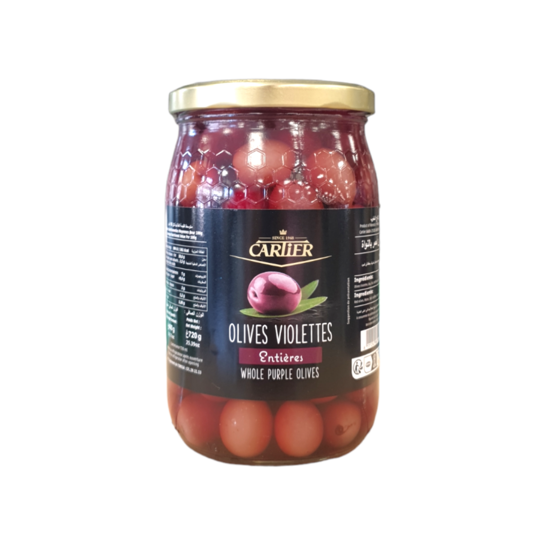 CARTIER - OLIVES VIOLETTES ENTIÈRES - 720g