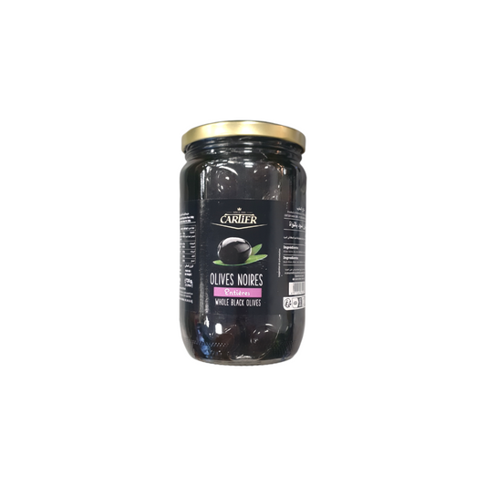 CARTIER - OLIVES NOIRES  ENTIÈRES - 720g