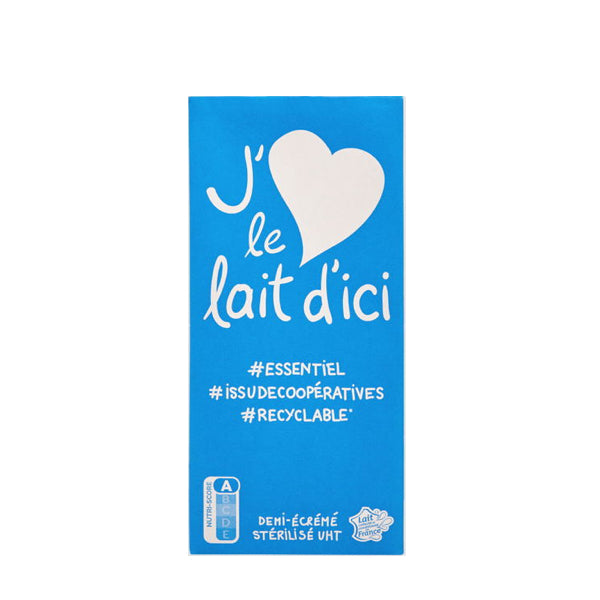 LAIT - DEMI ECRÉMÉ - 1L