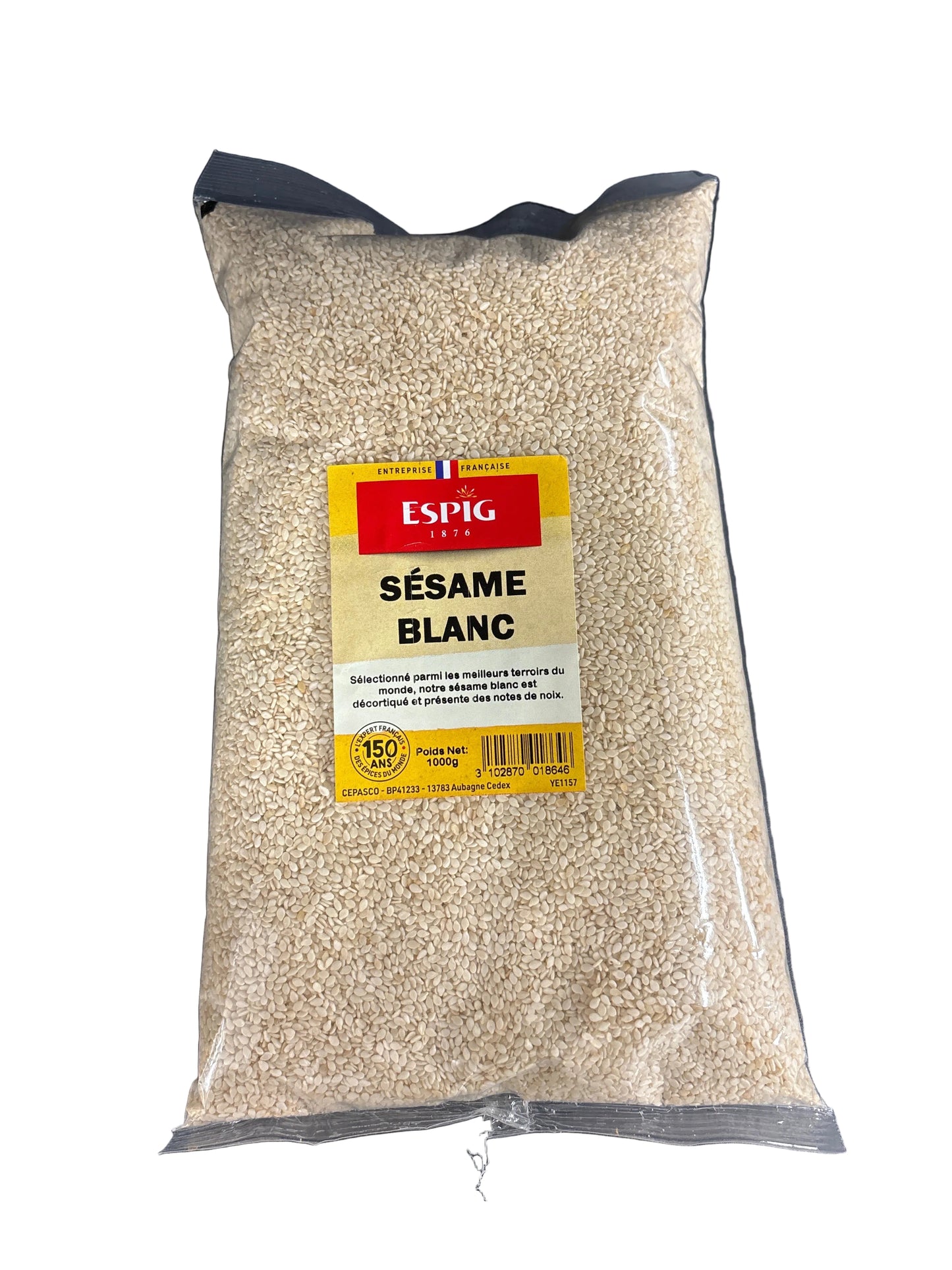 ESPIG - SESAME BLANC DECORTIQUE ENTIER - 1000g