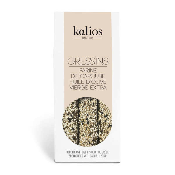 KALIOS - GRESSINS CAROUBE ET SESAME - 120g