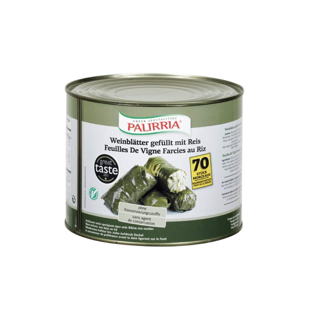 PALIRIA - FEUILLES DE VIGNE FARCIES - 2,1kg