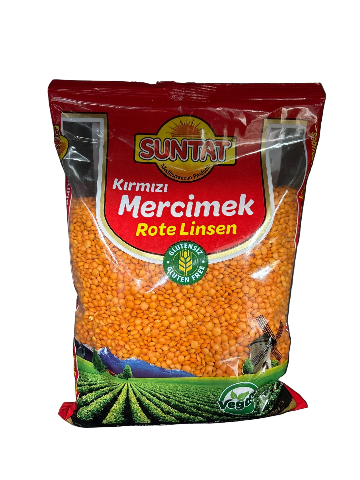 SUNTAT - LENTILLES ROUGES - 1kg x12