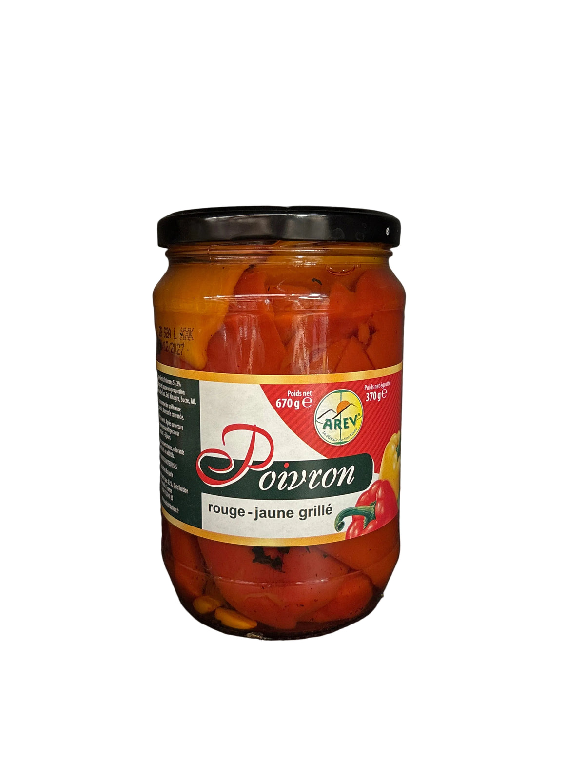 AREV - POIVRONS GRILLÉS - 670g