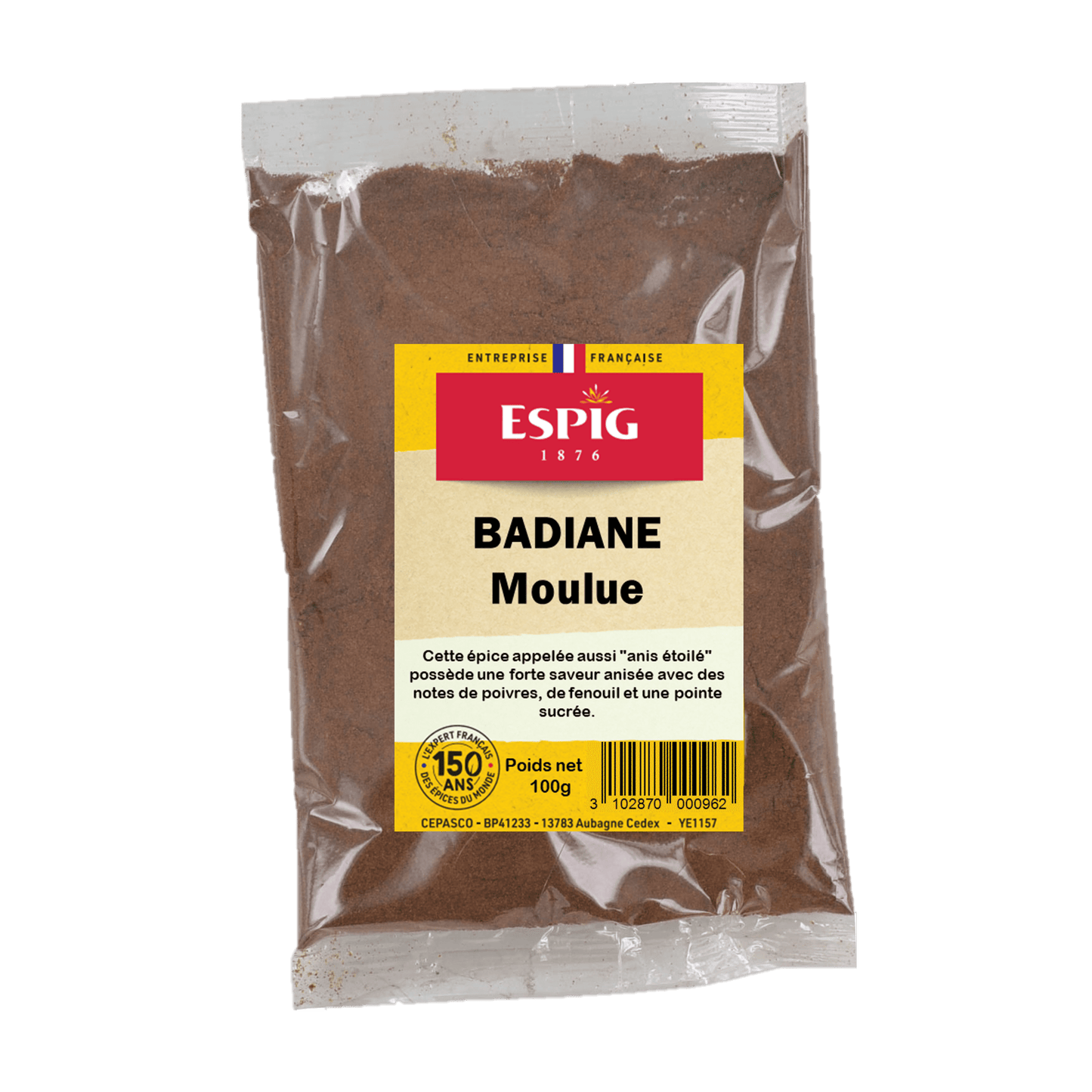 ESPIG - BADIANE MOULUE (ANIS ETOILE) - 100g