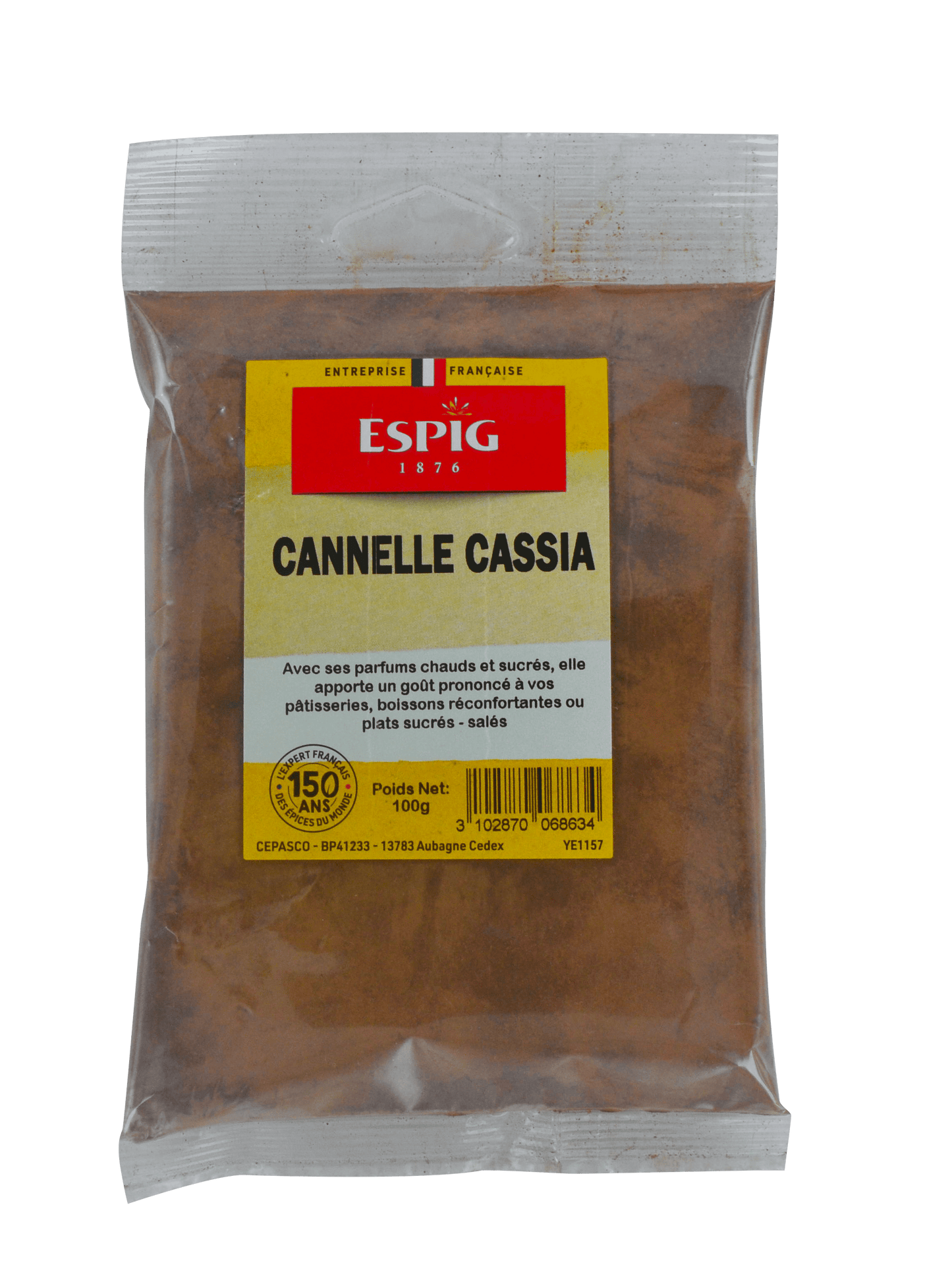 ESPIG - CANNELLE MOULUE CASSIA - 100g