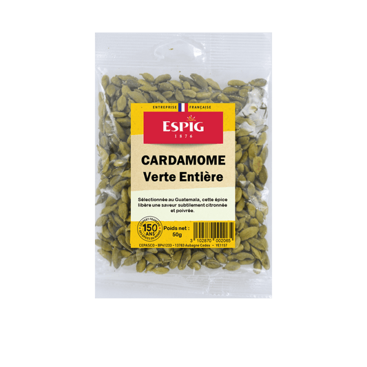 ESPIG - CARDAMOME VERTE ENTIERE - 50g