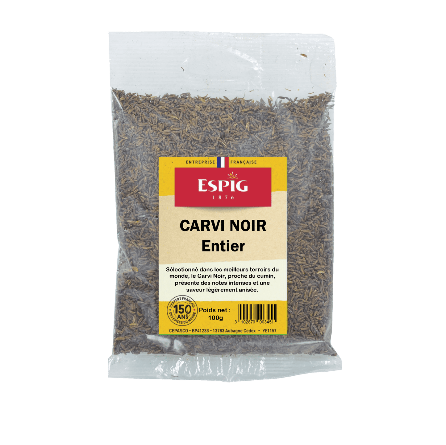 ESPIG - CARVI NOIR ENTIER - 100g
