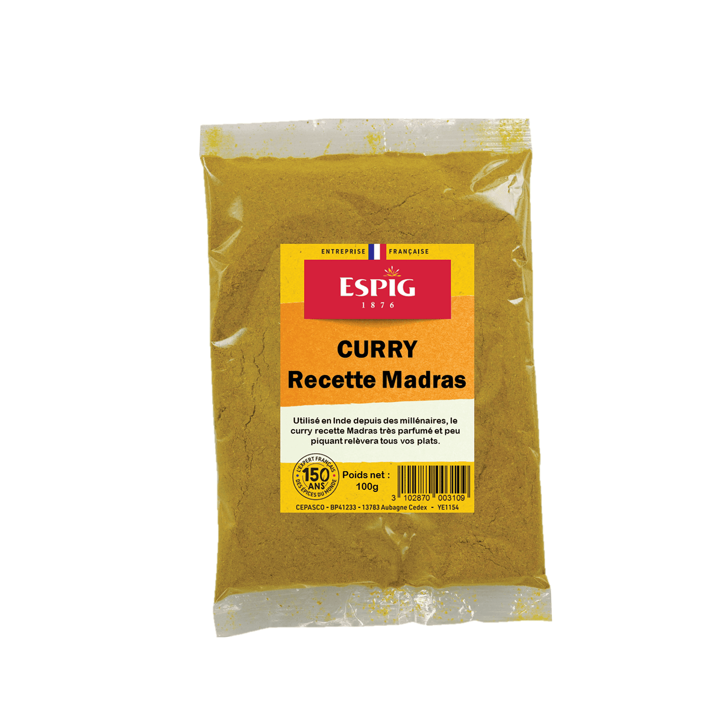 ESPIG - CURRY MADRAS - 100g