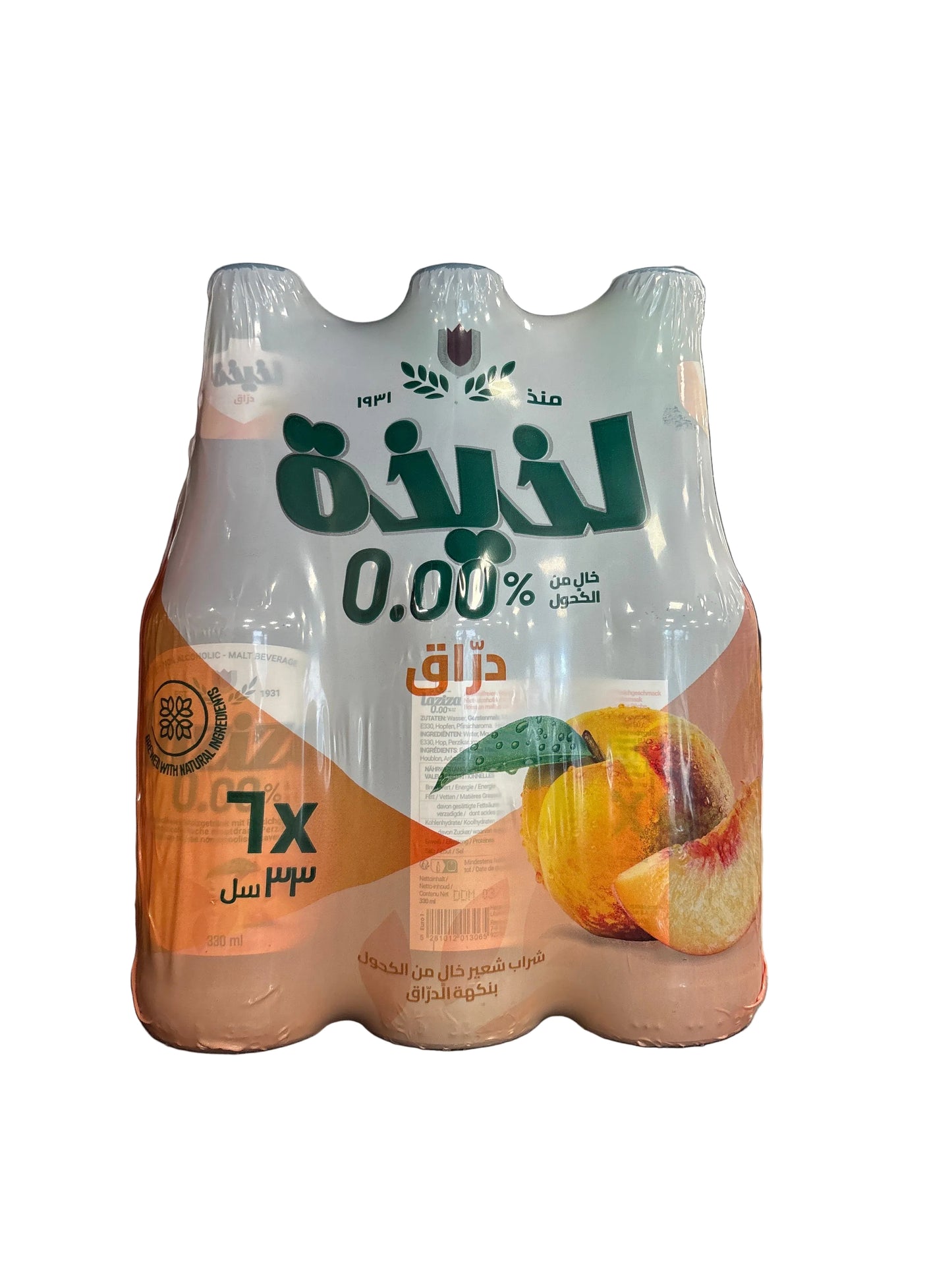 LAZIZA - PÊCHE - 33cl X6