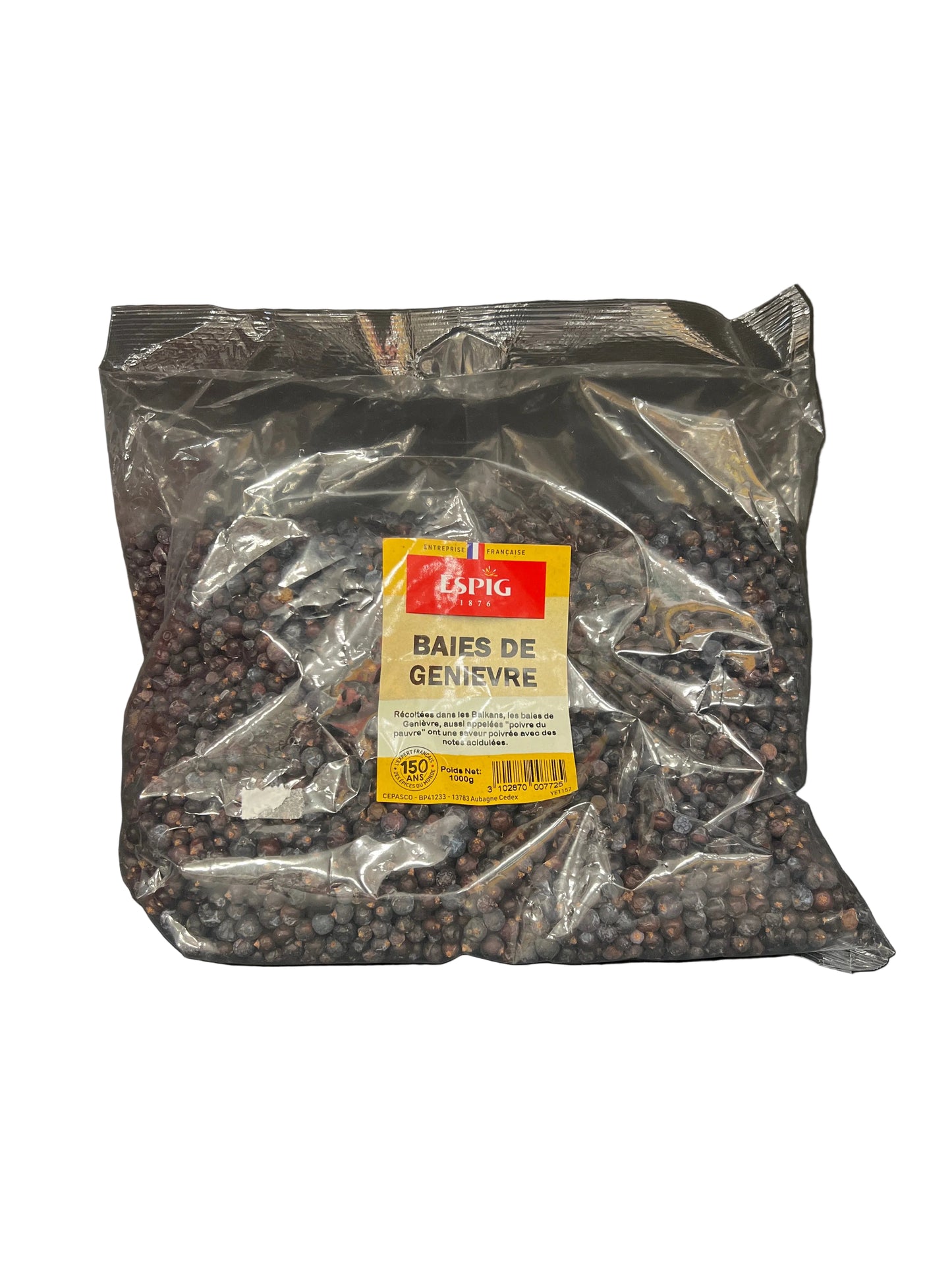 ESPIG - BAIES DE GENIEVRE ENTIERES - 1000g