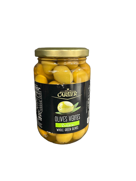 CARTIER - OLIVES VERTES ENTIÈRES - 370g