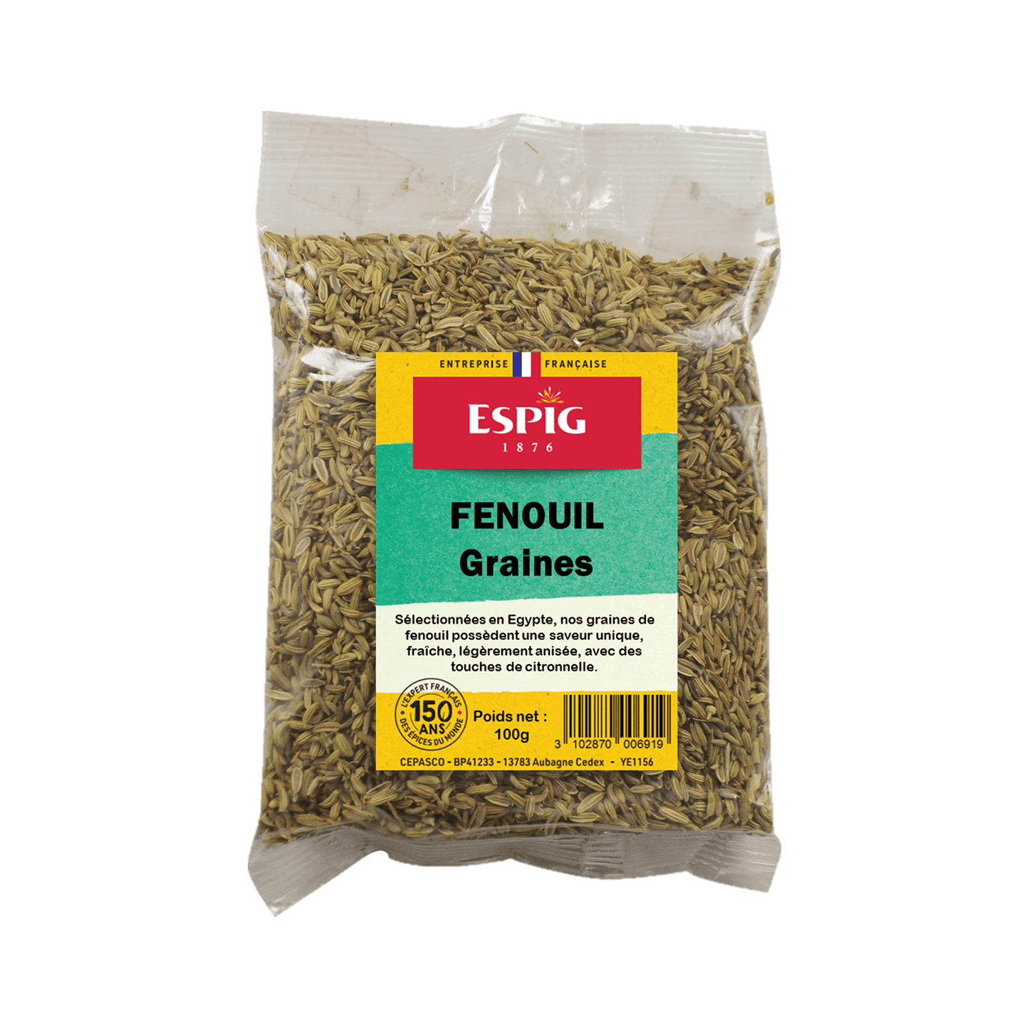 ESPIG - FENOUIL ENTIER - 100g