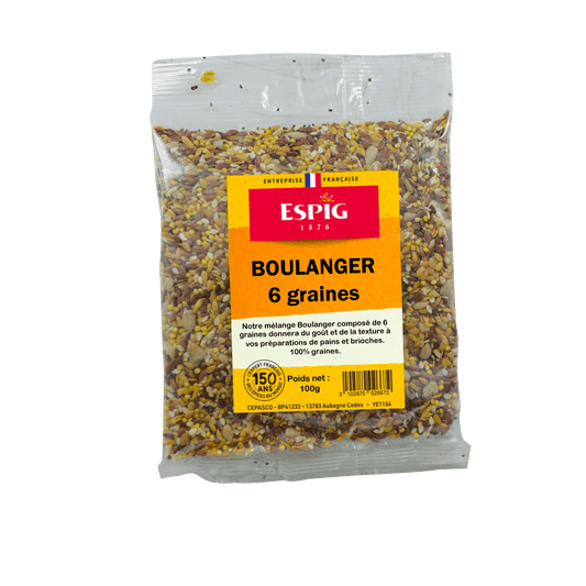 ESPIG - MELANGE BOULANGER 6 GRAINES - 100g