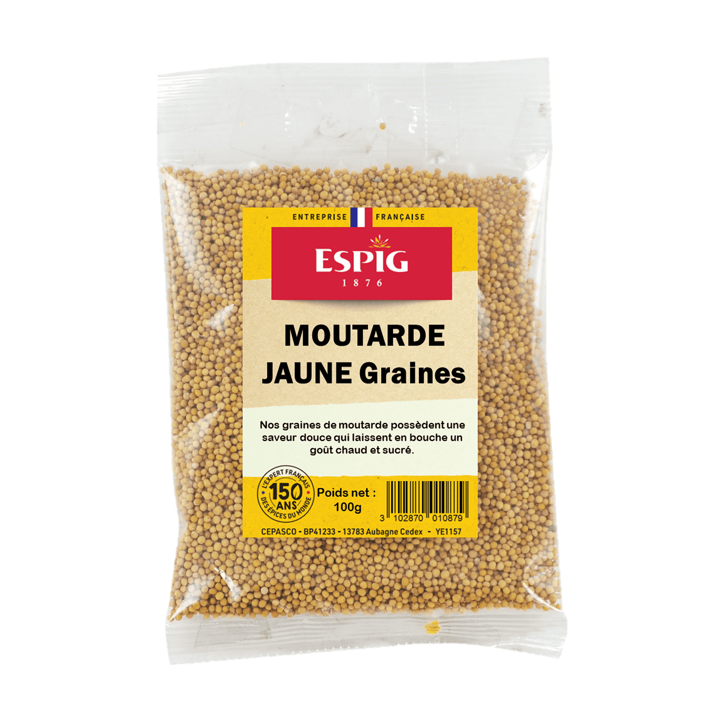 ESPIG - MOUTARDE JAUNE ENTIERE - 100g