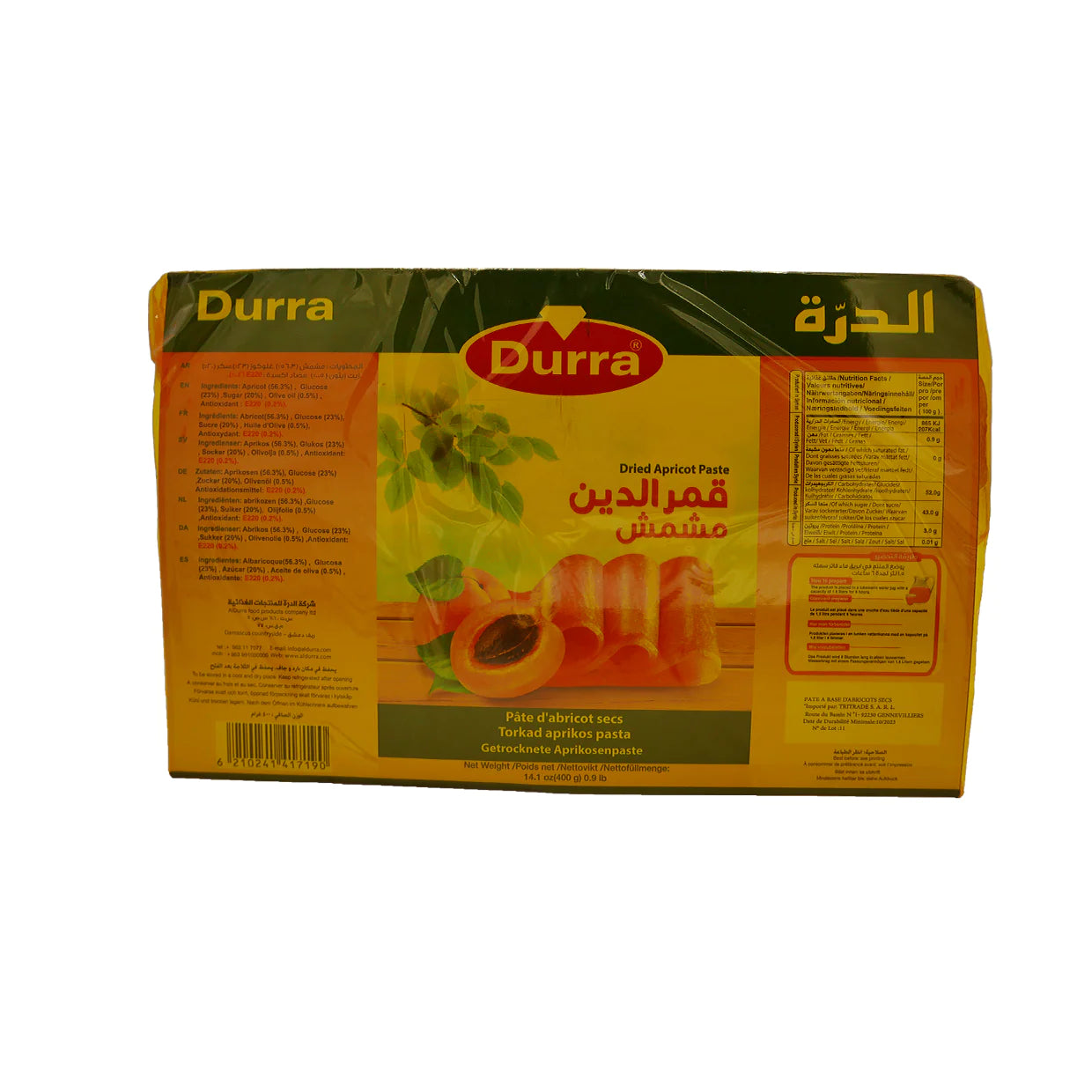DURRA - PÂTE D'ABRICOT - 400g