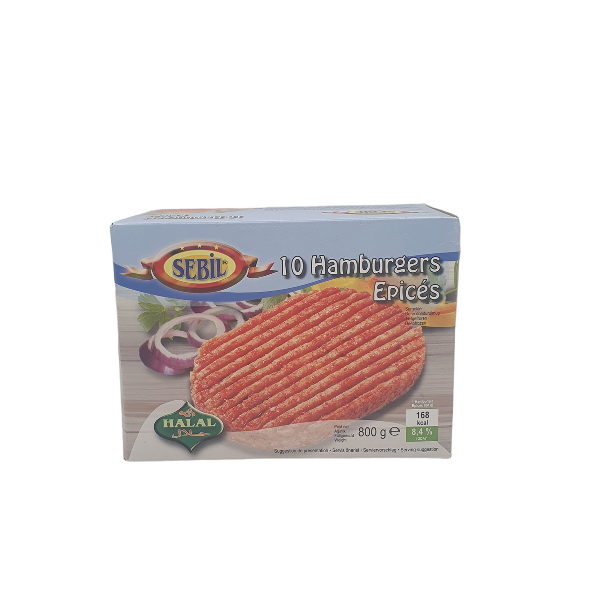 SEBIL - HAMBURGERS ÉPICÉS - 800G