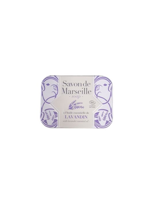 ALEPIA - SAVON DE MARSEILLE LAVANDIN METAL - 100g