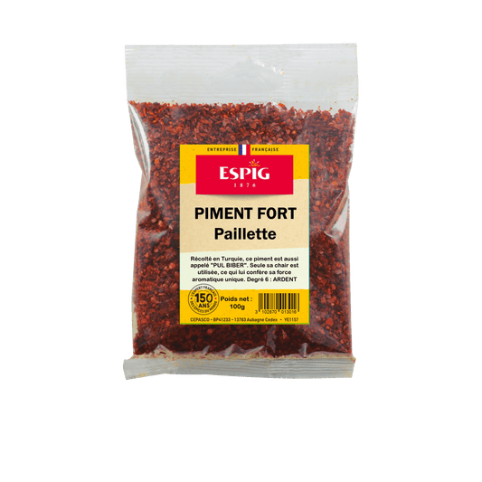 ESPIG - PIMENT FORT PAILLETTES CONCASSE PUL BIBER - 100g