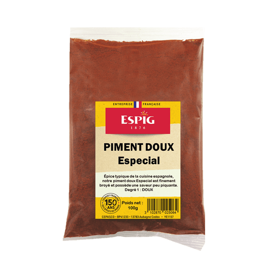 ESPIG - PIMENT DOUX ESPECIAL MOULU - 100g