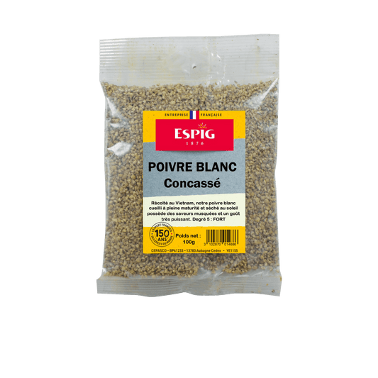 ESPIG - POIVRE BLANC CONCASSE - 100g