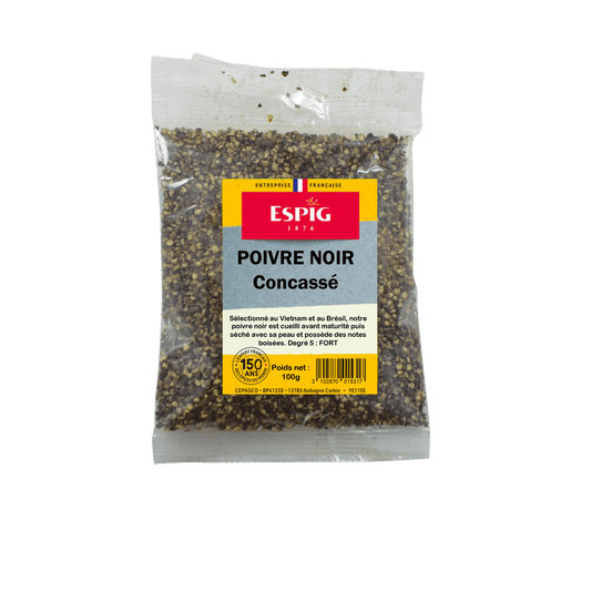 ESPIG - POIVRE NOIR CONCASSE - 100g