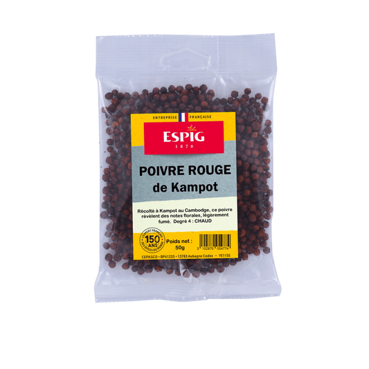 ESPIG - POIVRE ROUGE DU KAMPOT - 50g