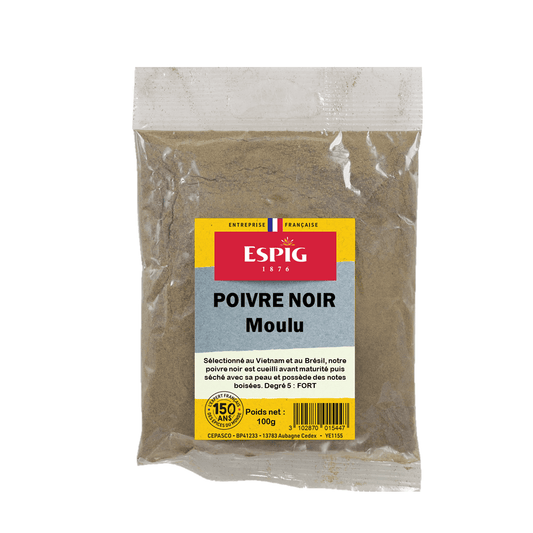 ESPIG - POIVRE NOIR MOULU - 100g