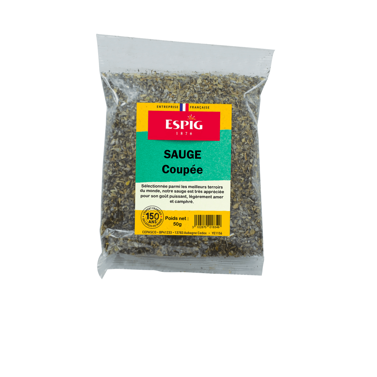 ESPIG - SAUGE FEUILLES CONCASSEES - 50g